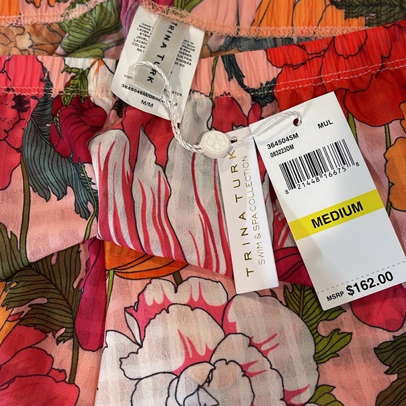 Trina Turk SUNNY BLOOM SLIT PANT size M, NWT - Picture 8 of 9